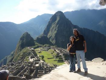 Erik and Nilda at Machu Picchu